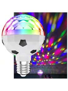 1 Piezas Foco luz LED giratorio, socket E27 - Multicolor - Ver 2