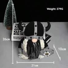 New Arrival Viking Warrior Gnome Doll - Multicolor - View 8