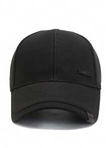 1pc HUA Personalized Metal Logo Fashionable Hip-Hop Baseball Cap For Men - Grey - View 2