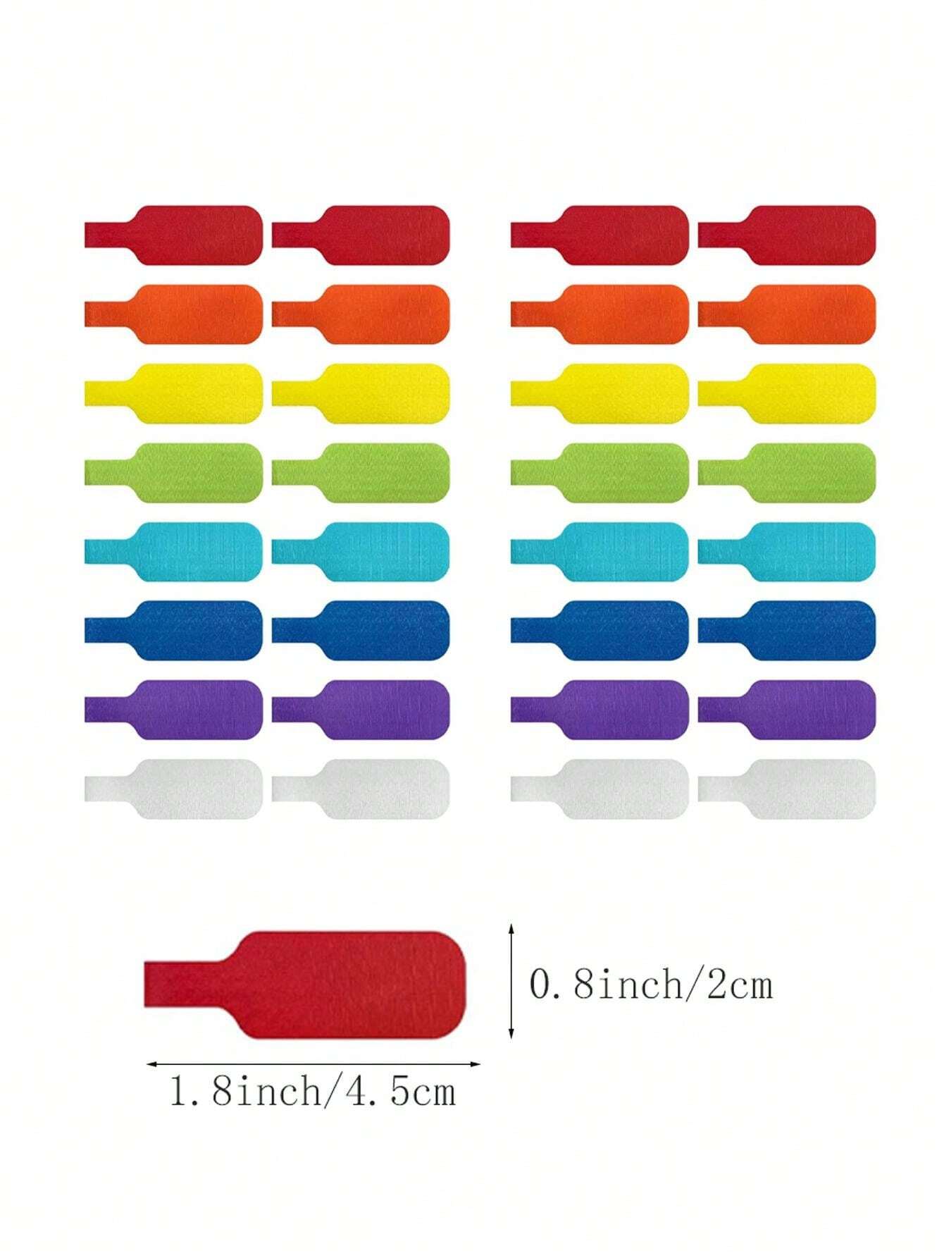 32pcs Cable Labels Multi Color Cord Labels Wire Labels Hook And Loop