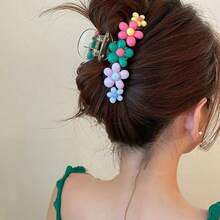 QUONMU 1 Móng Vuốt Hoa Nhiều Màu Với Phong Cách Dopamine, Kẹp Tóc 3.94in Đa Năng Cho Kiểu Tóc Updo, 2024 Móng Vuốt Tóc Cao Cấp Kích Thước Lớn Mới Cho Nữ - Nhiều màu - Xem 5