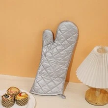 1 đôi Găng tay lò vi sóng chống bỏng tráng bạc cho bàn tay nhỏ, vừa và lớn - Nhiều màu - Xem 6