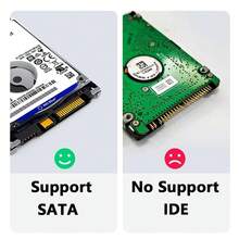 Transparent HDD Case SATA To USB 3.0 Hard Drive Enclosure Case External 2.5'' HDD Enclosure For HDD SSD Disk Box Support UASP - Clear - View 3