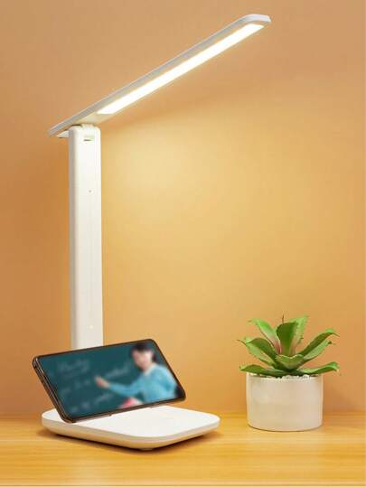 1 قطعة مصباح مكتب قابل للطي، قابل للتعتيم، 3 أوضاع لون، مصباح عناية بالعين، مصباح ليلي قابل للطي، قابل للشحن/بالطاقة من منفذ USB ، مصباح قراءة على السرير للدراسة والكتابة والنوم (خيارين: قابل للشحن وبالطاقة من USB)