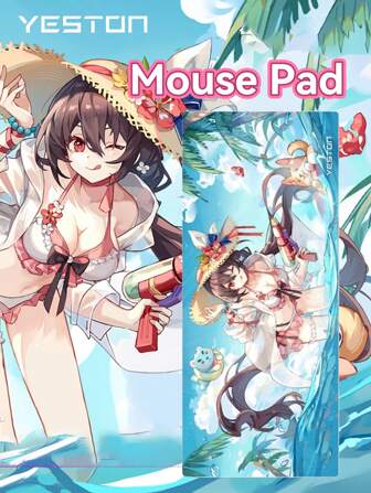 YESTON 1PC Yeston Cartoon Anime Large-Sized Mouse Pad 70 * 30CM Blue On The Table Pads Computer Pad Office Mouse Pad