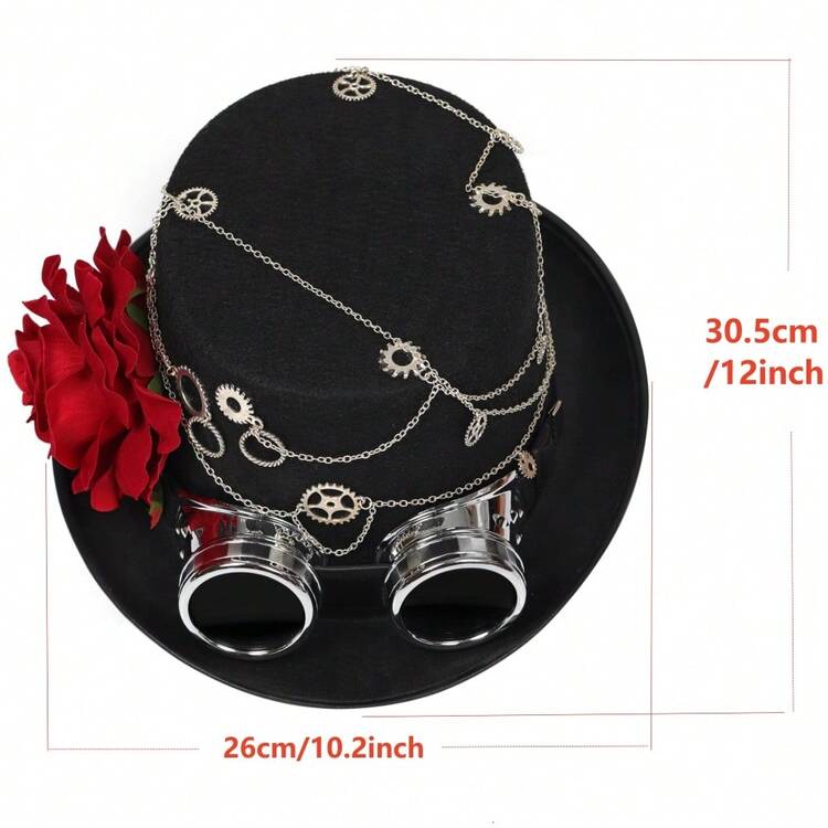 Sombrero novedoso para mujeres, sombrero divertido adecuado como regalo para fiestas o festivales - Negro - Añade 2