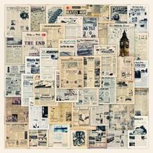 63 Sheets Retro Newspaper Stickers, Perfect For Scrapbooking, Card Making, Wrapping, And Decorating Diary, Art & Craft Projects - Multicolor - View 1
