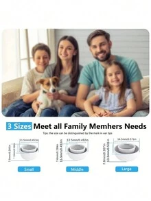 3入組Pro 耳塞 無線藍牙耳機矽膠耳帽+3合1耳機清潔筆 鍵盤除塵刷清潔工具，適用於手機耳機除塵、藍牙耳塞清潔 - 白色 - 查看 6