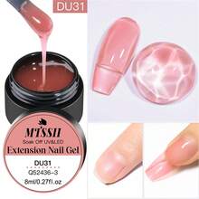 Bộ 6 lọ 8ml Gel làm móng 6 màu LED/UV cứng trong suốt màu nude tăng cường móng tay Gel làm móng nghệ thuật cho tiệm làm móng tại nhà - Nhiều màu - Xem 4