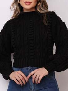 Women Winter Coats - 黑色 - 查看 3