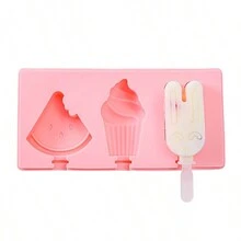 Cartoon Silicone DIY Popsicle Mold With Lid For Homemade Ice Cream, Ice Lolly And Ice Pop - Watermelon + Ice Cream + Rabbit - View 11