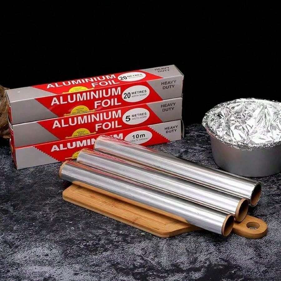 1pc Thickened Aluminum Foil Air Fryer Silicone Paper For Baking
