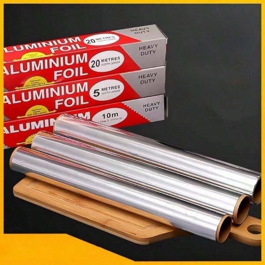 1pc Thickened Aluminum Foil Air Fryer Silicone Paper For Baking