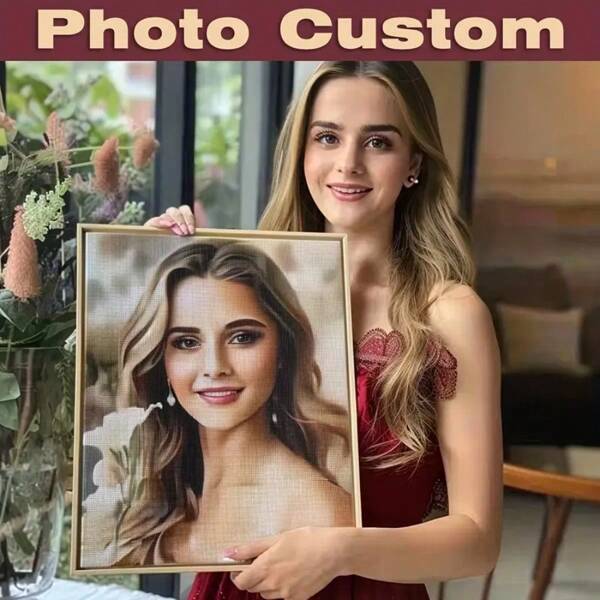 Un conjunto de kit de pintura de diamantes 5D personalizado, personaliza tu propia foto en un regalo personalizado y especial. Hay múltiples tamaños disponibles para elegir y viene con herramientas de pintura de diamantes. Ornamental, adhesivo exquisito, elegante, de moda, personalizado moderno, único, regalos ideales para él, ella, novio, novia, papá, mamá, familia, amigos, mascotas para aniversarios, para el Día de San Valentín, para el Día de la Madre, para cumpleaños, para el Día del Niño, para el Día del Padre, para graduación, para bodas, para el día de la inauguración de la casa. Esenciales para el comedor, la sala de estar, el dormitorio, la oficina, la sala de té, el hogar, la escuela.