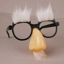 1 pieza Lentes de Disfraz con Nariz Grande, Cejas y Bigote, Accesorio de Fiesta Divertido, Genial para Fiestas de Cumpleaños y Carnaval - Multicolor - Ver 7