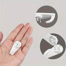 5/10Pcs Invisible Traceless Nail Hook, Wall Mounted Single Nail Hook, Wall Hanging Painting Hook, No-Drill Strong Load-Bearing Invisible Hook, Hanging Photo Picture Frame, Wedding Photo Hook