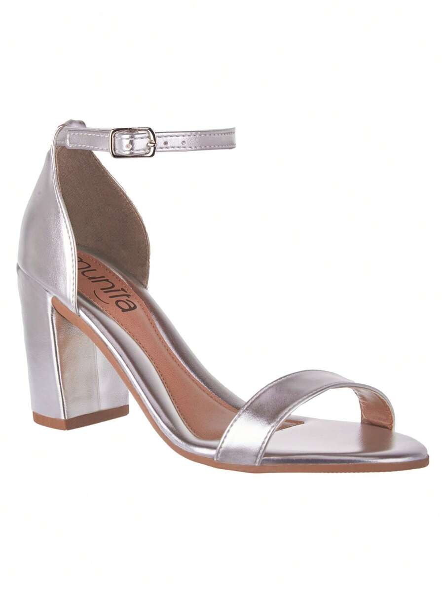 Munita Women Heeled Sandals - Silver - View 1