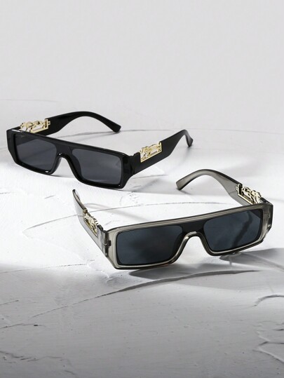 2pcs Fashionable Black Leopard Printed Eyeglasses For Men, Suitable For Driving And Beach Beach Accessories Glasses Shades For Summer Beach Vacation,Outdoor,Travel