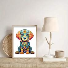 Caja regalo de rompecabezas de madera en forma de cachorro, regalo exquisito, rompecabezas asimétrico con forma de animal, regalo personalizado para mayores, juego interactivo familiar, rompecabezas difícil, rompecabezas, rompecabezas de madera, mapa del mundo de madera