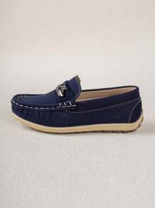 1 Pair Comfortable Non-Slip Durable Lightweight Outdoor Everyday Casual Stitched Flat Shoes For Kids - Blue - View 2