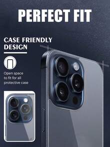 [Paquete de 4] 2 piezas de vidrio templado de privacidad antiespía + 2 piezas de vidrio trasero compatible con iPhone - transparente - Ver 5