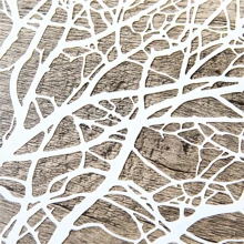 1pc The Joy Of Art Branches DIY Stencil For Wall Painting Scrapbook Coloring Embossing Album, Decorative Paper Card Template