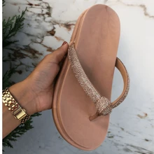 Women Platforms & Wedge Sandals - 乾枯玫瑰色 - 查看 4