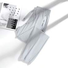1 Quần thể thao lụa mỏng mùa hè dành cho nữ có còng co giãn - Xám - Xem 1