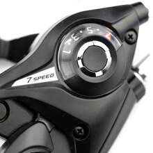 1入 MTB自行車變速器3x7 21速切換器齒輪槓桿剎車與變速器 - 黑色 - 查看 7