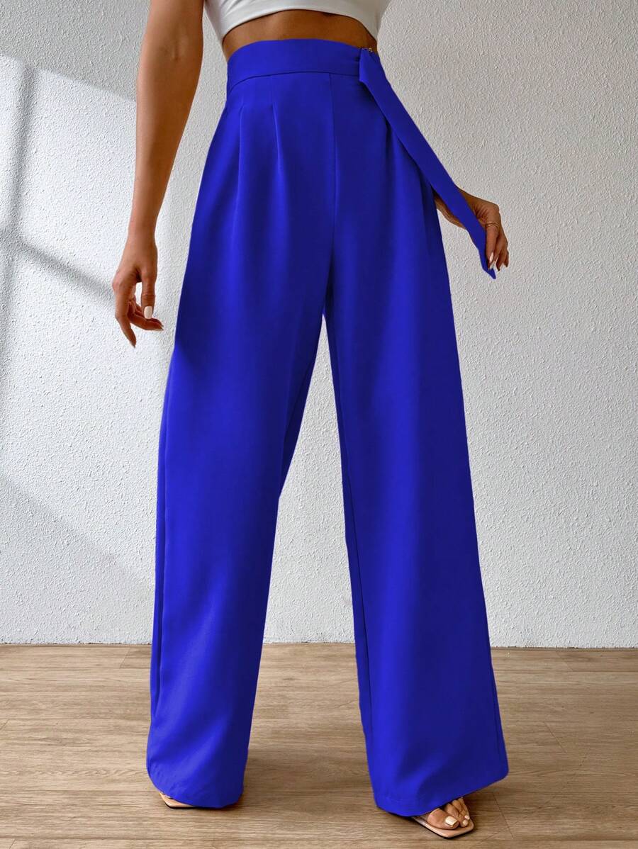 Women Pants - 寶藍色 - 查看 1