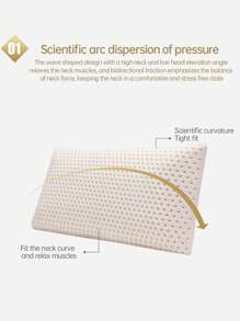 Gối bánh mì cao su Talalay có vỏ TPE, đặc tính đàn hồi cao, thoáng khí và có thể tháo rời, siêu mềm và bền - Màu tím - Xem 6