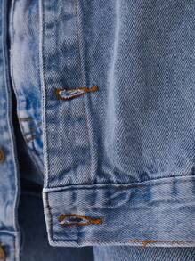 Women Denim Jackets & Coats - 中等水洗藍 - 查看 8