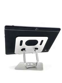 1 chân đế để bàn bằng hợp kim nhôm màu bạc có thể gập lại, xoay 360 độ và có thể điều chỉnh chiều cao, tương thích với iPad, máy tính bảng và điện thoại di động - Bạc - Xem 10