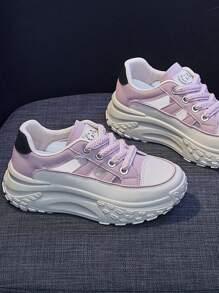 Chaussures décontractées confortables et pour le port quotidien des femmes - Rose bonbon - Voir 6