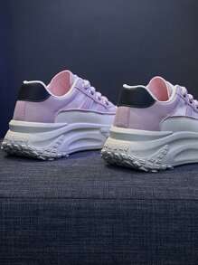 Chaussures décontractées confortables et pour le port quotidien des femmes - Rose bonbon - Voir 7