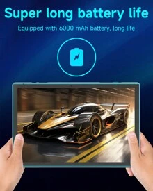 10 Inch Tablet Android 15 Tablet PC, 10.1" Android Tablets DDR4 8GB RAM 32GB ROM 2MP+8MP Dual Camera 5G WiFi-6 BT Support 1TB Expand 10 In IPS 6000mAh Battery Powerful Performance Tablets - 墨綠色 - 查看 3