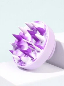 1pc Pure Silicone Hair Scalp Massager Shampoo Brush For Women With Long Hair, Circular Soft Silicone Massage Shampoo Brush With Handle, 2-In-1 Dry/Wet Manual Head Massager Bath Use Scalp Massager, Massage Hair Washing Brush, Gifts For Girls, Hair Brush/Hair Comb,Back To School,Travel Holiday Essentials,Hair Accessories For Women,Hair Brush,Slick Back Brush,Styling Brush,Curly Hair Brush,Edge Brush,Hair Comb,Brush Hair,Hair Brush Set,Comb Hair,Comb For Curls,Detangling Brush,Hair Brush For Women,Hair,Travel,Hair Products,Hair Tools,Hair Stuff,Barber,Barber Accessories,Barbershop,Hairdressing Equipment - Multicolor - View 1