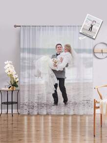 1pc Custom Photo Curtains, Personalized Curtains With Photo And Text, Curtains Photo Collage, Custom Dog Curtains, Personalized Dog Curtainss, Personalized Throws Curtains, Dog Picture Curtains, Collage Curtains, Best Friend Photo Curtains, Cozy Curtains, Family Photo Gift, Wedding Gift, Birthday Gifts, Mother's Day Gift, Father's Day Gift, Gift For Mom/Dad, Gift For Friend, Gift For Her