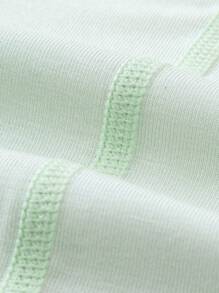 mini bala Young Boy Children's Short-Sleeved Set Soft And Breathable Home Service - Green - View 8