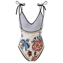 European And American Style Conservative Tummy Control Swimwear, Vintage French One-Piece Swimsuit For Vacation, Beach, Spa And Swimming Summer