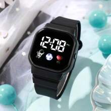 1 Đồng hồ điện tử hình vuông thể thao & chống chịu trẻ trung và thời trang / Thích hợp để trang trí hàng ngày Dây đeo PVC Đồng hồ kỹ thuật số mặt vuông thể thao, Thích hợp để đeo hàng ngày Đồng hồ điện tử cặp đôi - Nhiều màu - Xem 17