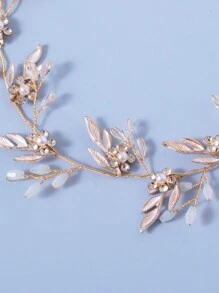 1 件优质精致奢华水钻花朵头带、水晶新娘婚礼用品、公主仙女风格新娘清新发饰、礼物照片道具情人节 - A - 查看 6