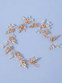 1 件优质精致奢华水钻花朵头带、水晶新娘婚礼用品、公主仙女风格新娘清新发饰、礼物照片道具情人节 - A - 查看 7