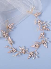 1 件优质精致奢华水钻花朵头带、水晶新娘婚礼用品、公主仙女风格新娘清新发饰、礼物照片道具情人节 - A - 查看 8