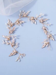 1 件优质精致奢华水钻花朵头带、水晶新娘婚礼用品、公主仙女风格新娘清新发饰、礼物照片道具情人节 - A - 查看 5