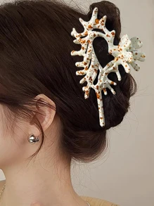 Conch Shell Hair Clip Hair Claw Unconventional Design Premium Feel INS Occipital Clip Hair Accessory - Multicolor - View 1