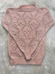Women Sweaters - 淺粉色 - 查看 1