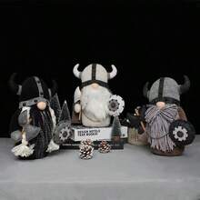 New Arrival Viking Warrior Gnome Doll - Multicolor - View 4