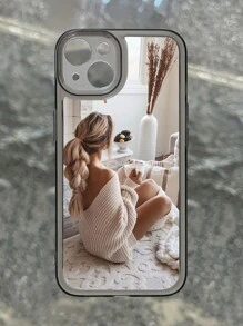 1个定制DIY周年纪念女士性感时尚可爱个性化照片透明防震软手机壳，适用于S22 S23 S24 S25 Ultra A13 A14 A15 A16 A53 A54 A55 A56 A05 A04 11 12 13 14 15 16 Pro Max，定制手机壳，时尚秋季，潮流，多彩，复古，可爱，简约，趣味，定制，个性化，独特，个性化，送给他的理想礼物，送给她的理想礼物，男朋友，女朋友，家人，朋友，祖父母，情侣，周年纪念，生日，手机及配件，时尚秋季，时尚个性化手机壳