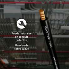 Cable Calibre 12 THW-LS / THHW-LS 100 m Negro - Negro - Ver 3